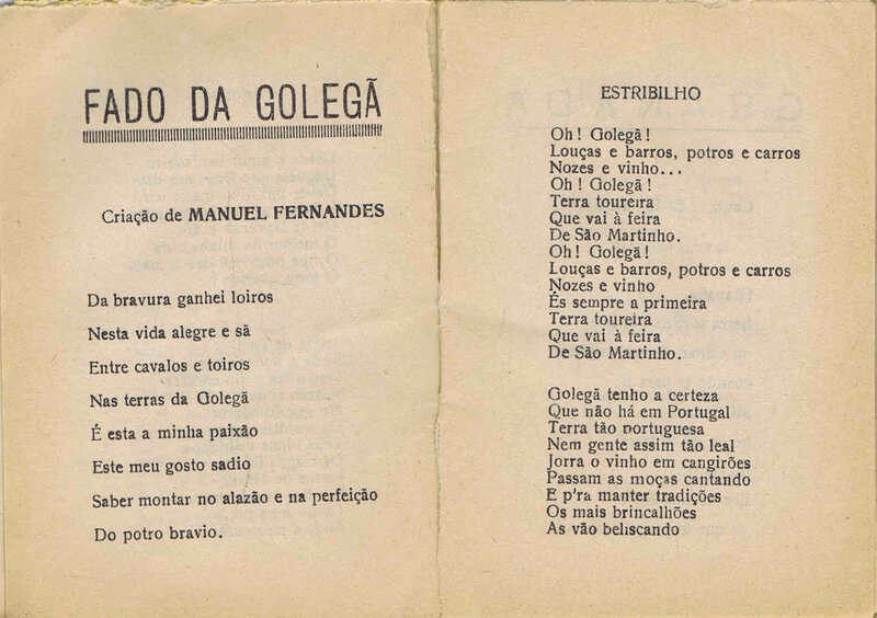 FADOS do FADO  LETRAS de FADOS